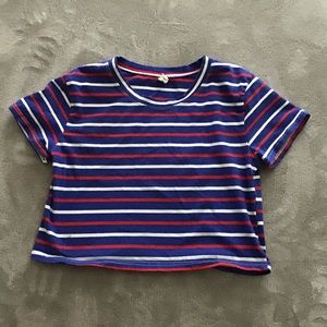 Striped crop top